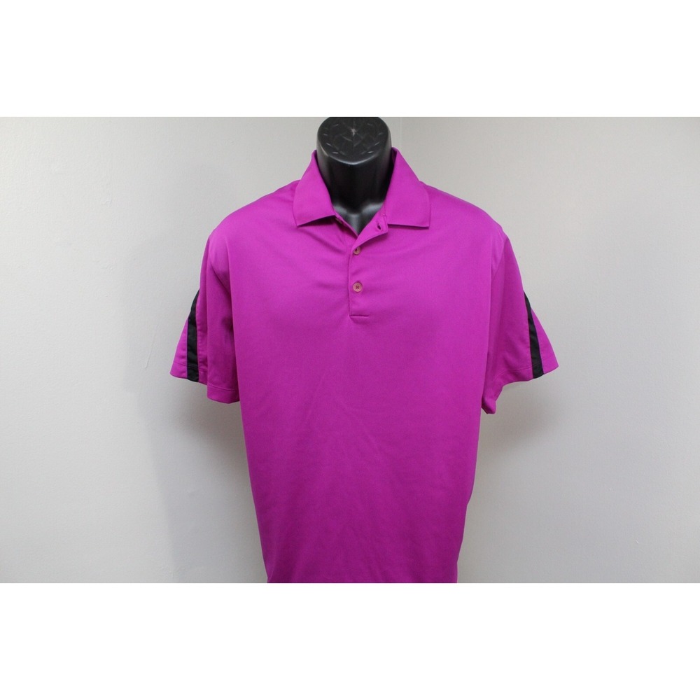 Nike Golf Polo Purple Dri Fit Performance Wicking Short Sleeve Mens Size Large